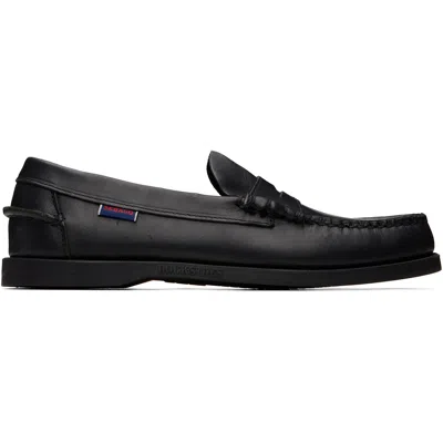 Sebago Black Dolphin Waxed Loafers