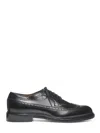 Sebago Black Leather Lace-up Shoes In Multi