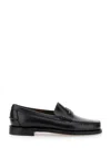 Sebago 'dan' Black Pull-on Loafers With Studs
