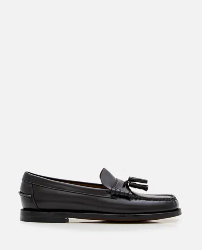 SEBAGO BLACK LEATHER LOAFERS