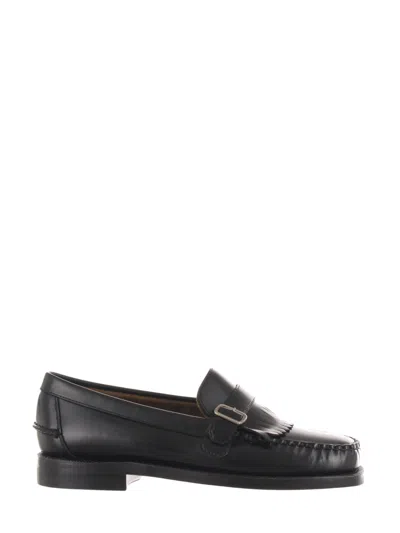 Sebago Black Leather Loafers