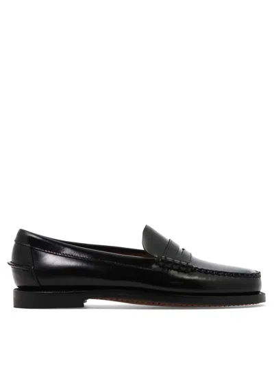 Sebago Black Leather Loafers