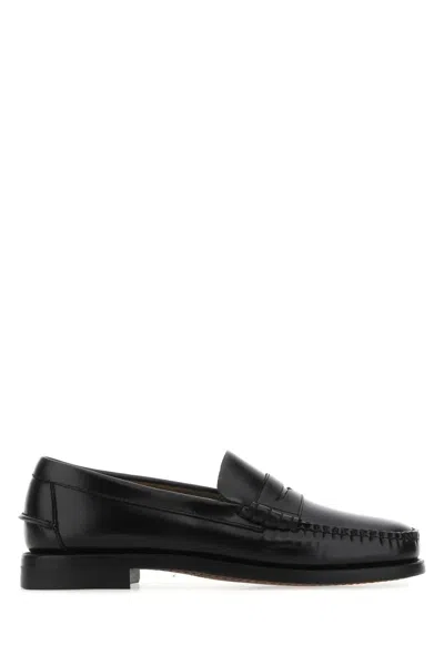 Sebago Black Leather Loafers