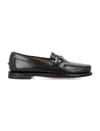 Sebago Horsebit-detail Leather Loafers In Black