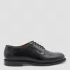Sebago Black Milton Gyw Derby Shoes In Leather In Black