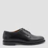 Sebago Black Milton Gyw Derby Shoes In Leather In Black
