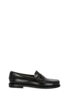 Sebago Black Leather Loafers In Black