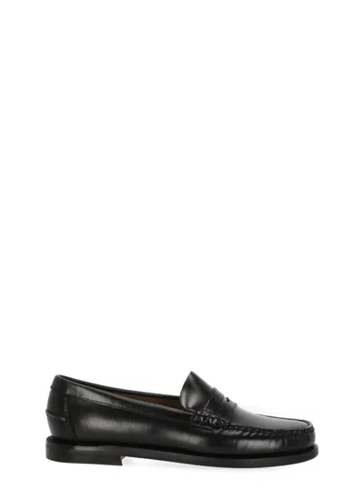 Sebago Black Patent Leather Loafers