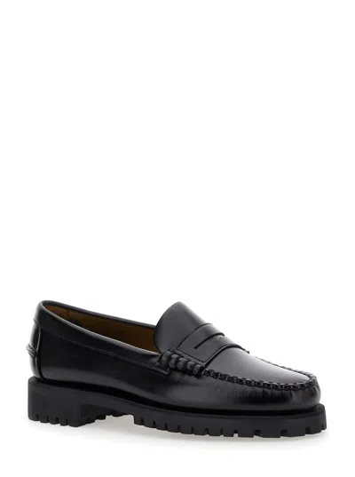 Sebago Black Leather Moccasin