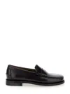 Sebago Bordeaux Pull-on Loafers In Leather Man In Black