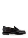 Sebago Bordeaux Pull-on Loafers In Leather Man In Burgundy