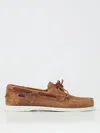 Sebago Dockside Portland Suede Boat Shoes Cognac Brown In Brown