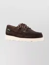 Sebago Brogues With Contrast Stitching And Round Toe In Brown