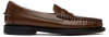 Sebago Brown Classic Dan Loafers In Brown