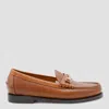 Sebago Round Toe Loafers Gold Tone Hardware In Brown
