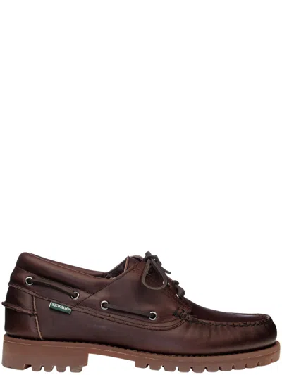 Sebago Brown Leather Classic Loafers