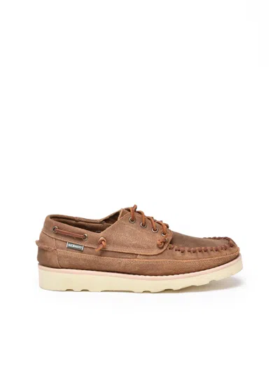 Sebago Brown Leather Keuka Boots In Multi