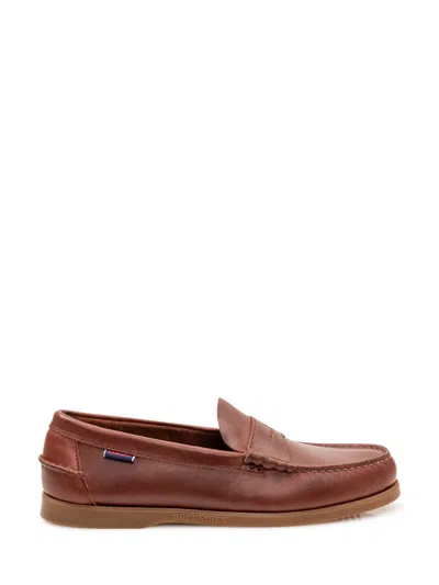 Sebago Brown Leather Loafers