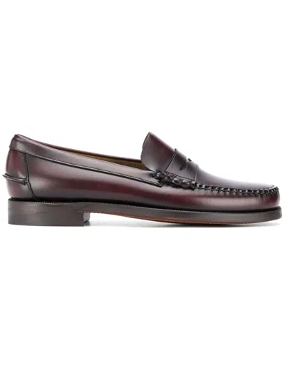Sebago Brown Leather Loafers