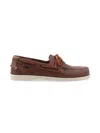 Sebago Brown Leather Loafers In Gray