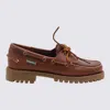 Sebago Ranger Waxy Leather Moccasins In Brown