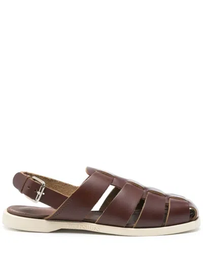 Sebago Brown Leather Sandals