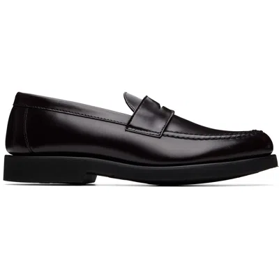 Sebago Brown Ryan Brushed Po Loafers In Black