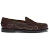 Sebago Studded Embellishments Loafers Decorative Stitching In Black