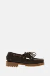 Sebago Brown Suede Lace-up Loafers In Multi