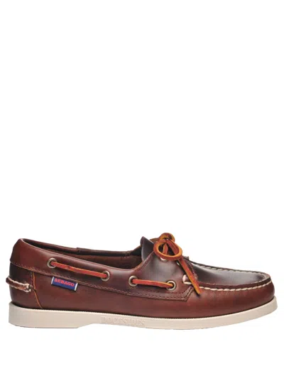 Sebago Brown Women's Nautical Loafers For Yachting