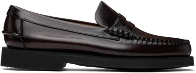 Sebago Burgundy Dan Polaris Loafers In Brown Burgundy - Bro