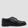 Sebago Black Milton Gyw Derby Shoes In Leather In Black