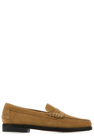 Sebago Camel Suede Dan Flesh Out Loafers