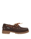 Sebago Campsides Woman Loafers Dark Brown Size 10 Leather
