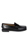 Sebago Classic Dan Leather Loafers In Black