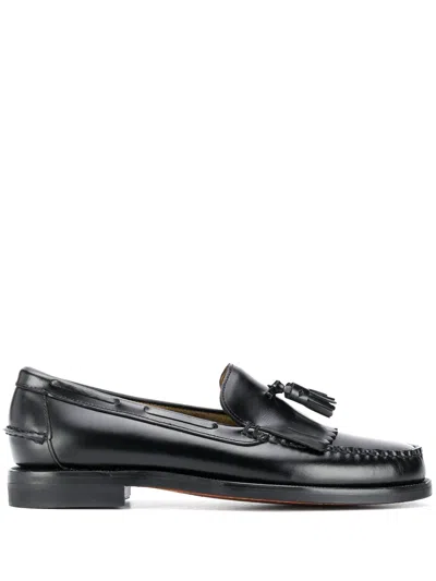 Sebago Casual Finger Loafers In Black
