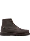 Sebago Suede Ankle Boots With Round Toe Design In Brown