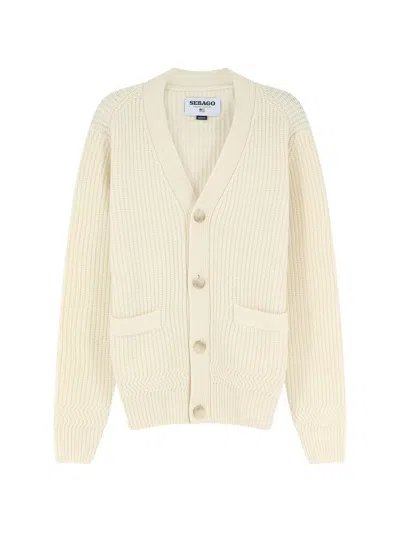 Sebago Chandler V-neck Cardigan In Neutral