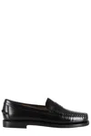 Sebago Classic Dan Almond-toe Full-grain Brushed Leather Loafers In Animal Print