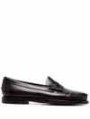 Sebago Black Pull-on Loafers In Brown Burgundy
