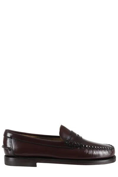 SEBAGO CLASSIC DAN BRUSHED FULL-GRAIN LEATHER LOAFERS