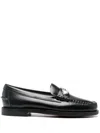 Sebago Eye Loafers With Embellished Detail And Round Toe In Black