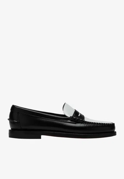 Sebago Classic Dan Leather Loafers In Black