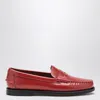 Sebago Classic Dan Pigment Leather Loafers In Red