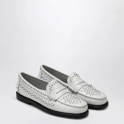 Sebago Moncler White Logo Patch Hat In Neutral