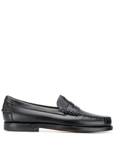 SEBAGO 'CLASSIC DAN' LOAFERS IN BLACK LEATHER