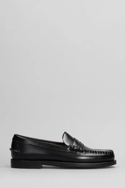 Sebago Classic Dan Loafers In Black Leather