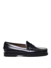 Sebago Black Pull-on Loafers In Black