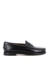 Sebago Black Pull-on Loafers In Negro