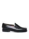 Sebago Black Pull-on Loafers In Negro